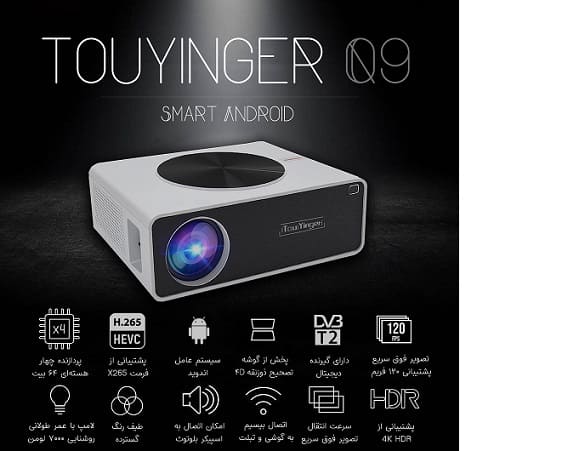 نمایندگی تعمیرات ویدئو پروژکتور تویینگر مدل Q9 Smart Android